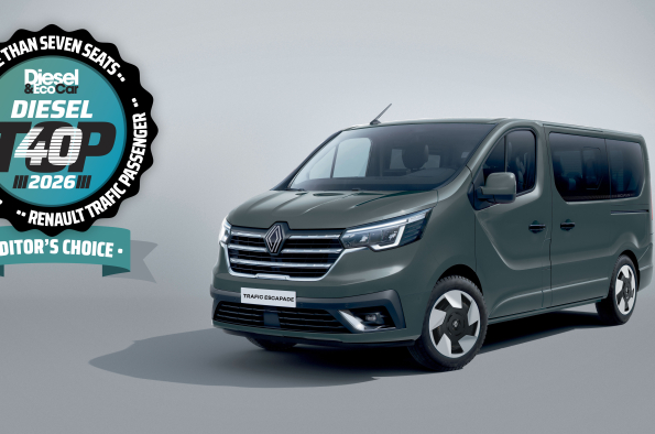 ROOM AT THE TOP: RENAULT TRAFIC PASSENGER TAKES EDITOR’S CHOICE IN DIESEL&ECOCAR TOP 40